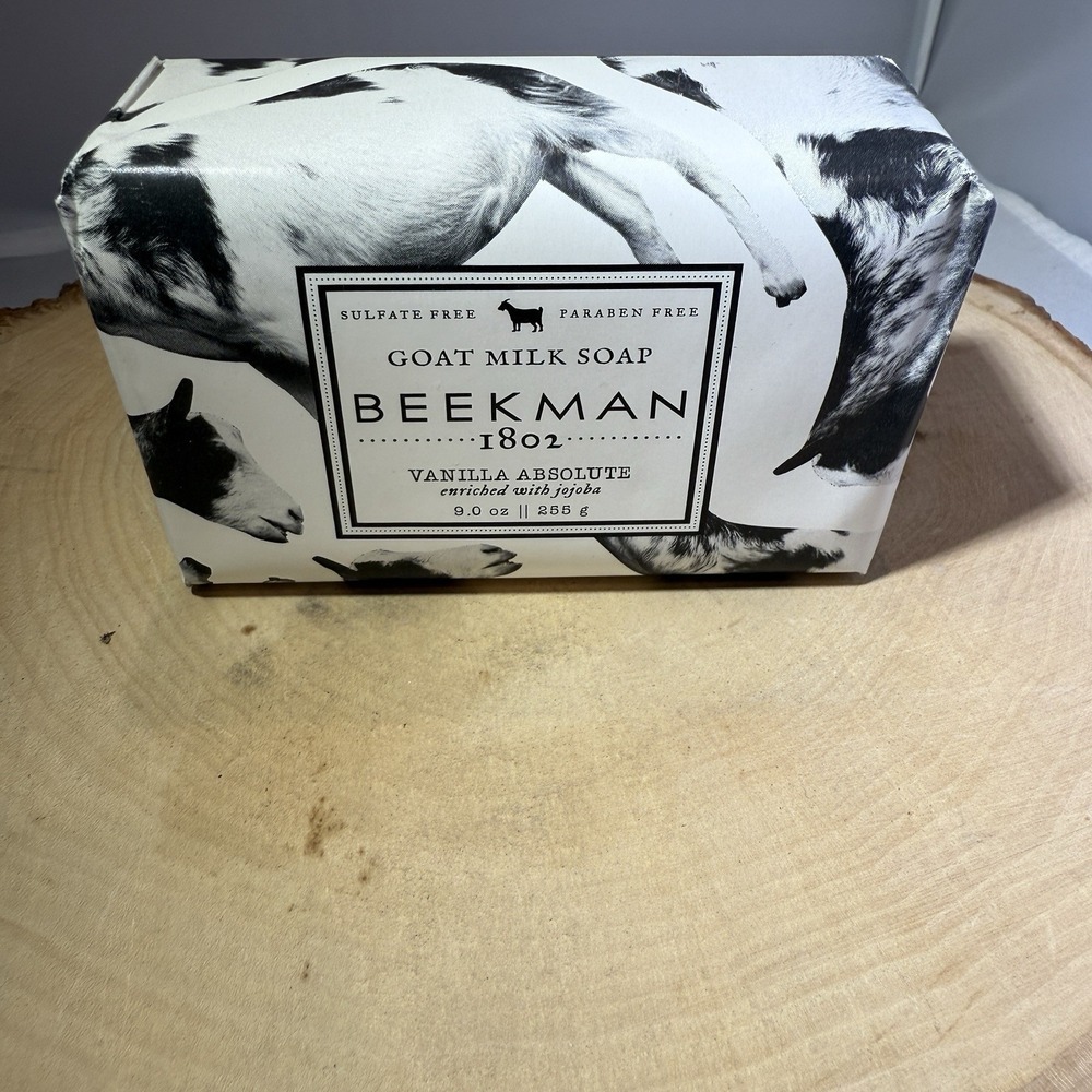 Beekman 1802 Vanilla Absolute Goat Milk Soap 9.0 Oz Enriched With Jojoba